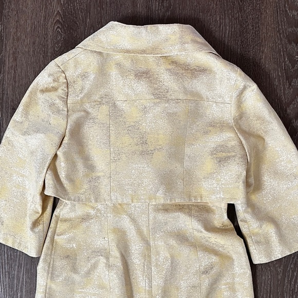 rickie freeman
TERI JON Dress w/ Crop Jacket yellow w/metallic Brocade size 6 - Picture 10 of 13